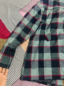 Woolen Check Coat