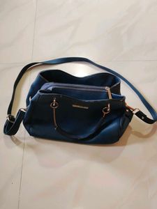 Women Marks Blue Tote Bag