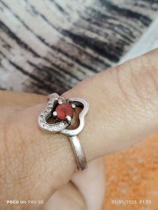 ✅Ladies Platinum Coated Original Silver Ring