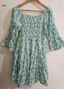 Unused White Floral Dress