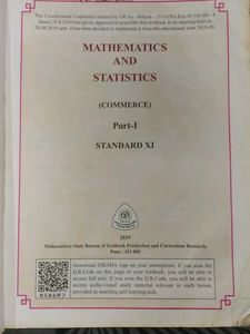 Standard XI Mathematics &amp; Statistics