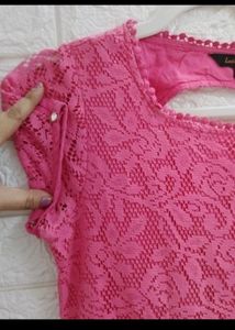 Latin Quarters Pink Lace Dress