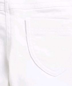 White Denim Shorts