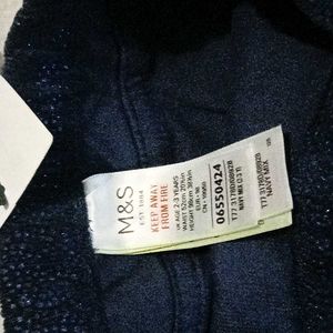 M&amp;S Sparkly Blue Pant For 3 Yr Baby