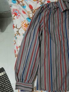 Striped Long Sleeve Button-Down