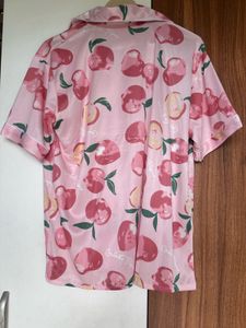 Peach Print Top