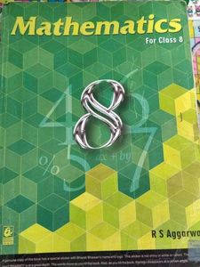 R S Aggarwal Mathematics Class 8th