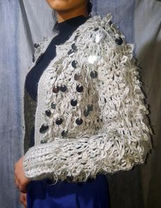 Crocheted Mermaid Jacket Sweater