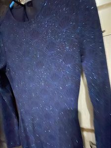 Sparkly Blue Bodycon Dress