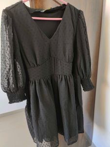 5 New Floral Print Black Dress