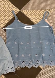 Girls&#39; Denim Tank &amp; Shorts Set