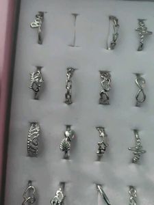 Combo Of 5 Sliver Plated Ring Covering