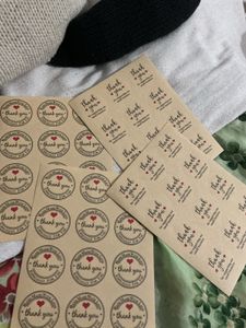 Thank you stickers for packaging