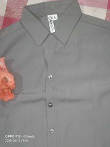 Grey Formal Shirt For Women