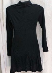 Black Knit Mini Dress