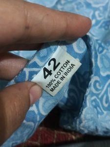 Blue Printed Tunic short kurti