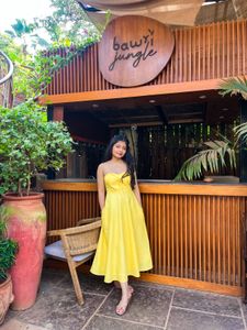 Yellow Midi Dress