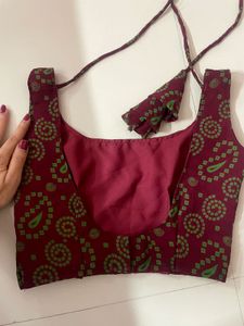 Maroon &amp; Green Lehenga Set