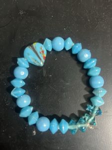 Blue Beaded Bracelet