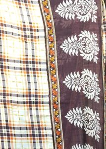 Dupatta lining Cream pure cotton designer pi
