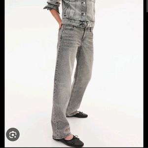 H&amp;M Gray Wide Leg Jeans
