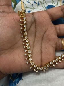 Elegant Gold-Plated Necklace And Earring Set