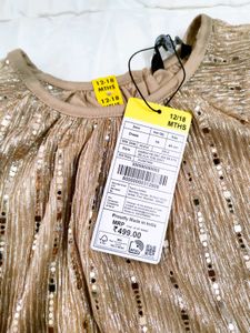 Zudio Gold Sequin Party Dress