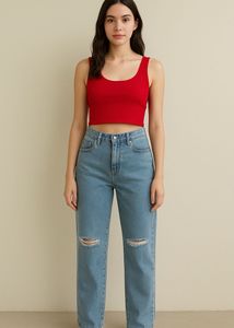 High Waist Wide Leg Jeans