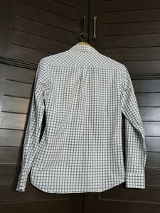 Ziosongzio Men Offwhite Checks Regular Fit Shirt