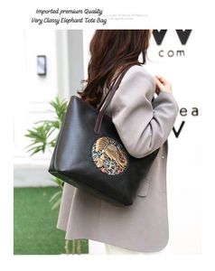 Elegant Elephant Tote Bag