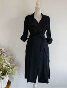 Elegant Black Trench Coat