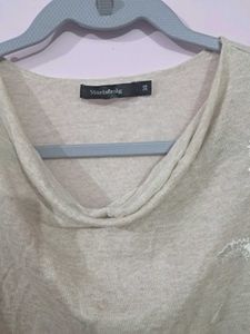 Beige Embellished Top