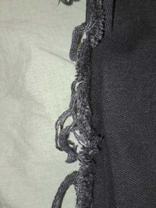 High Waist Black Denim Shorts