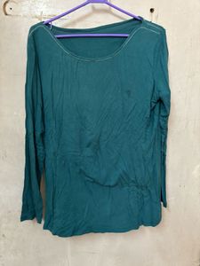 Long Sleeves Green T-shirt