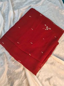 Elegant Red Saree