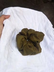 Olive Green Scrunchie