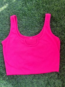 Magenta Pink Spaghetti Top
