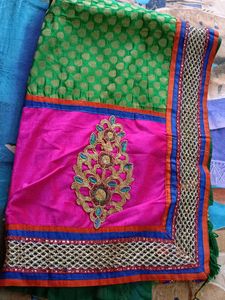 Green And Pink Dupatta