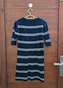 Navy Blue Sweater Dress