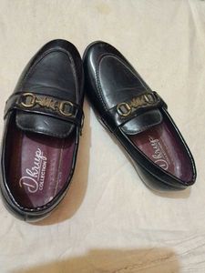 Black Leather Loafers