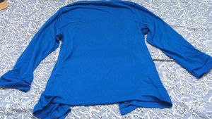 Blue shrug top