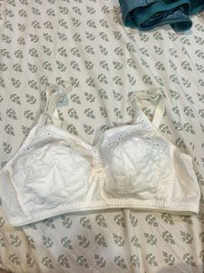 White Cotton Bra