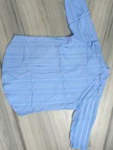 Blue Striped Tunic Shirt