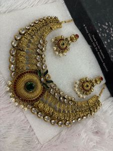 Zaveri Pearls Beautiful Necklace With Earrings