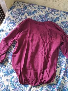 Purple Long Sleeve Top