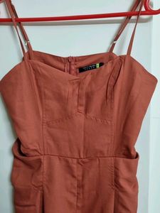 Rust Cutout Jumpsuit