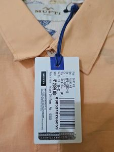 Peach/ Coral Short Sleeve Casual Shirt