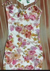 Floral Satin Slip Dress