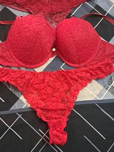 pretty  bra panty  set in imported  fabric