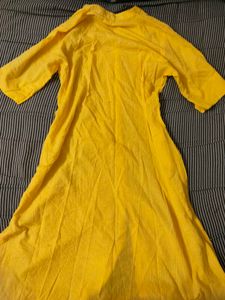 Yellow Button-Down kurta set